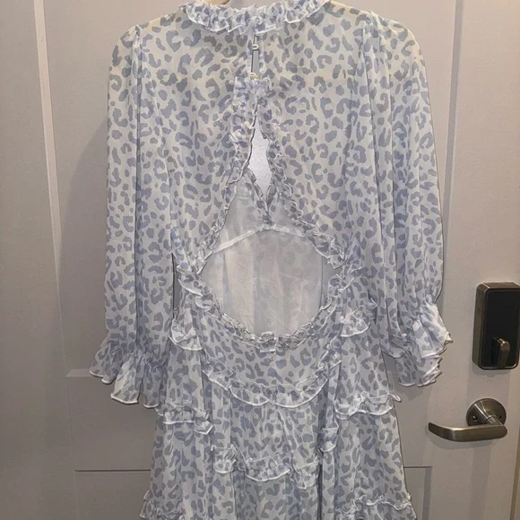 Blue cheetah print dress - Picture 2 of 2